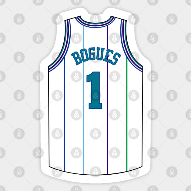 Muggsy Bogues Charlotte Jersey Qiangy Sticker by qiangdade